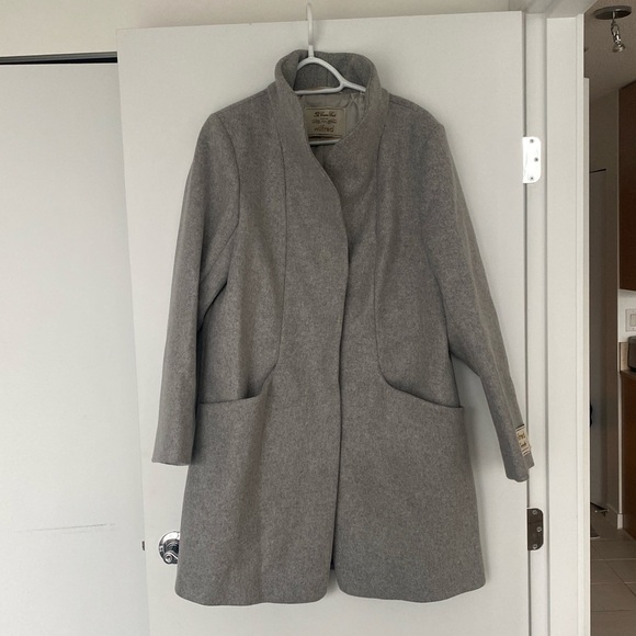 Wilfred The Cacoon Coat New-Virgin Wool, size L, Heather Light Grey - Picture 3 of 16